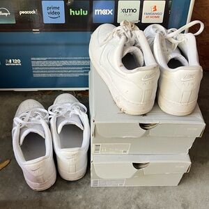 Nike Air Force 1 All-White Sneakers